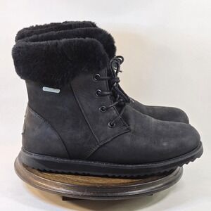 EMU Australia Boots Womens Size 8 Waterproof Sheepskin Leather Fur Lined‎ Winter
